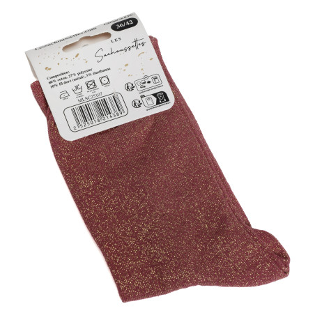 AMOUREUSE Rose Foncé, Chaussettes Les Sachoussettes