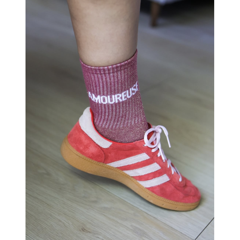 AMOUREUSE Rose Foncé, Chaussettes Les Sachoussettes