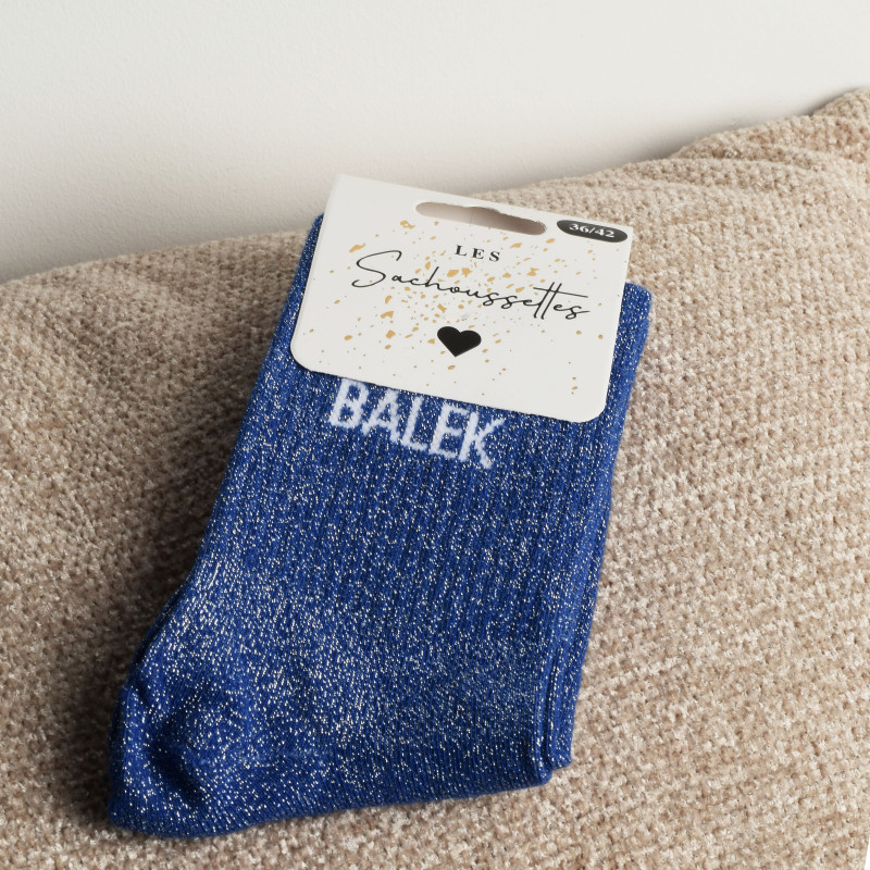 BALEK Bleu, Chaussettes Les Sachoussettes