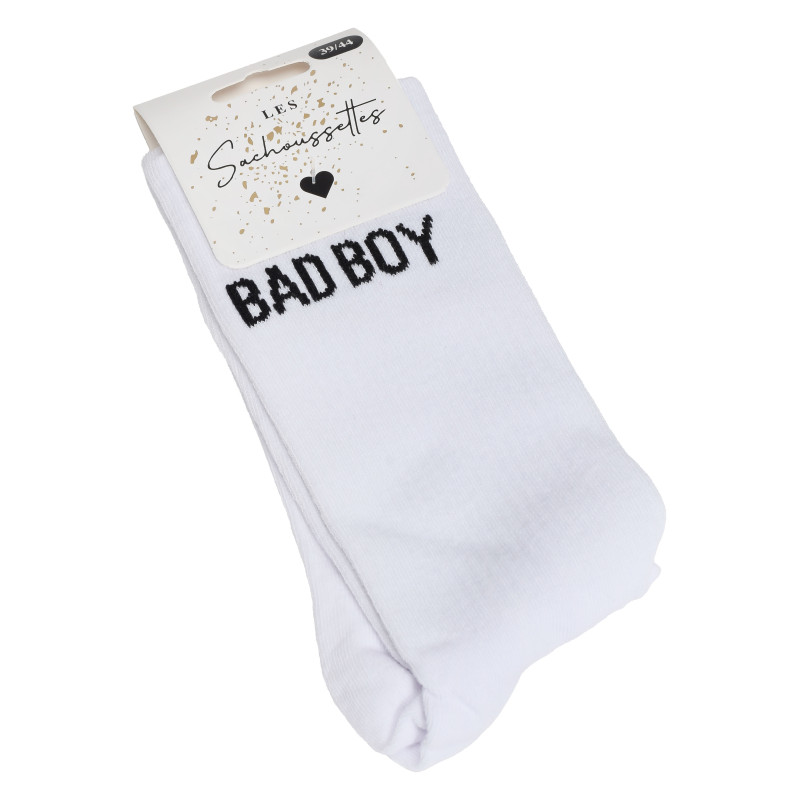 BAD BOY Blanc Noir, Chaussettes Les Sachoussettes
