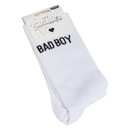 BAD BOY Blanc Noir, Chaussettes Les Sachoussettes