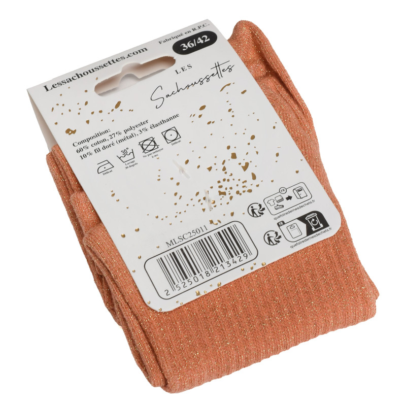 BISOU AMOUR Orange, Chaussettes Les Sachoussettes