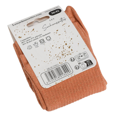 BISOU AMOUR Orange, Chaussettes Les Sachoussettes