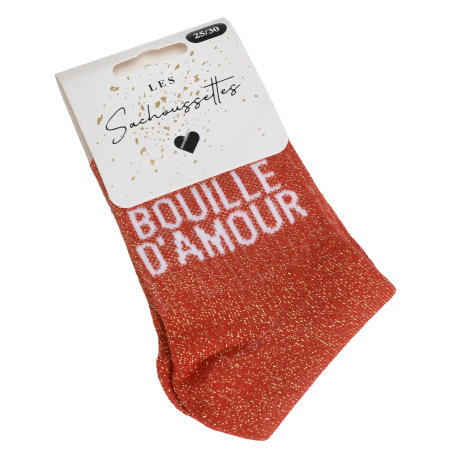 BOUILLE DAMOUR Rouge, Chaussettes Les Sachoussettes