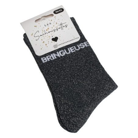 BRINGUEUSE Gris, Chaussettes Les Sachoussettes
