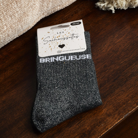 BRINGUEUSE Gris, Chaussettes Les Sachoussettes