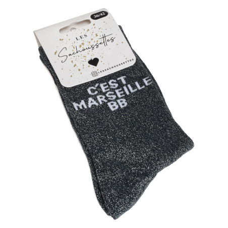 CEST MARSEILLE BB Gris, Chaussettes Les Sachoussettes