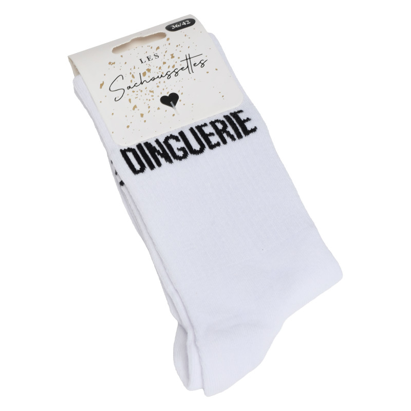 DINGUERIE Blanc Noir, Chaussettes Les Sachoussettes