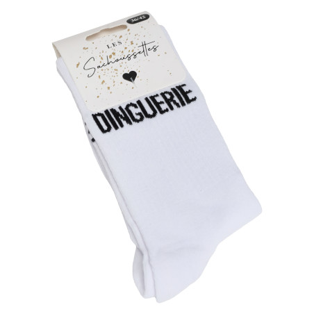 DINGUERIE Blanc Noir, Chaussettes Les Sachoussettes