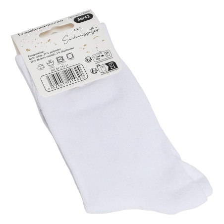 DINGUERIE Blanc Noir, Chaussettes Les Sachoussettes