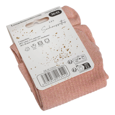 FABULEUSE MAMAN Rose Glitter, Chaussettes Les Sachoussettes