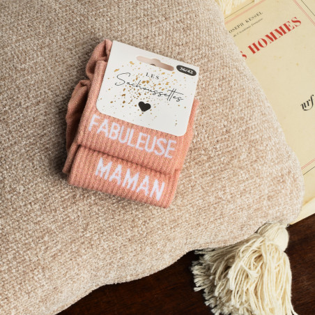 FABULEUSE MAMAN Rose Glitter, Chaussettes Les Sachoussettes