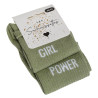 GIRL POWER Vert Clair, Chaussettes Les Sachoussettes