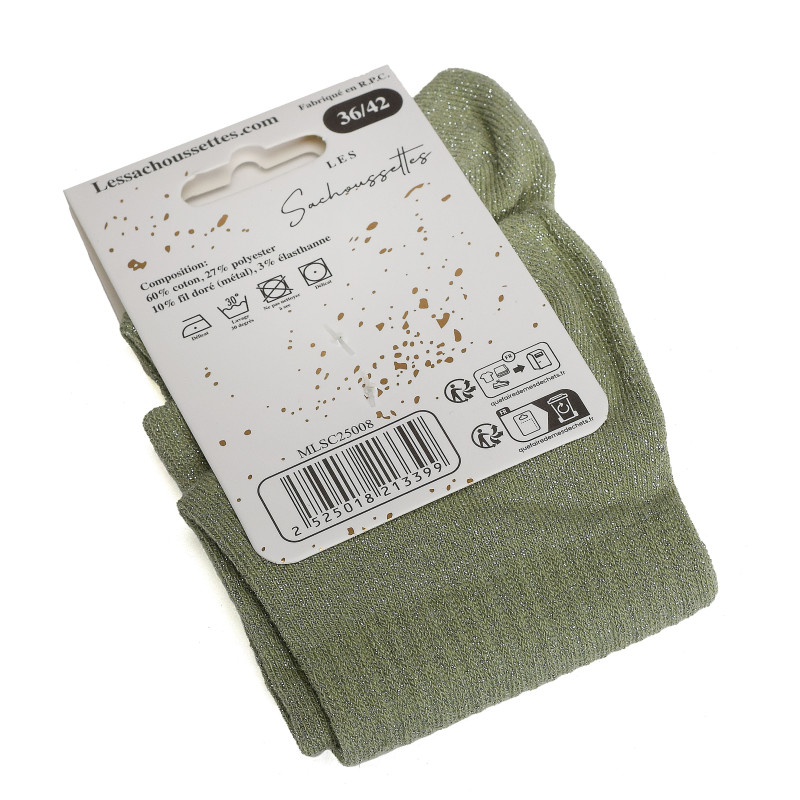 GIRL POWER Vert Clair, Chaussettes Les Sachoussettes