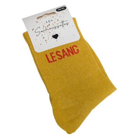 LE SANG Jaune Rouge, Chaussettes Les Sachoussettes