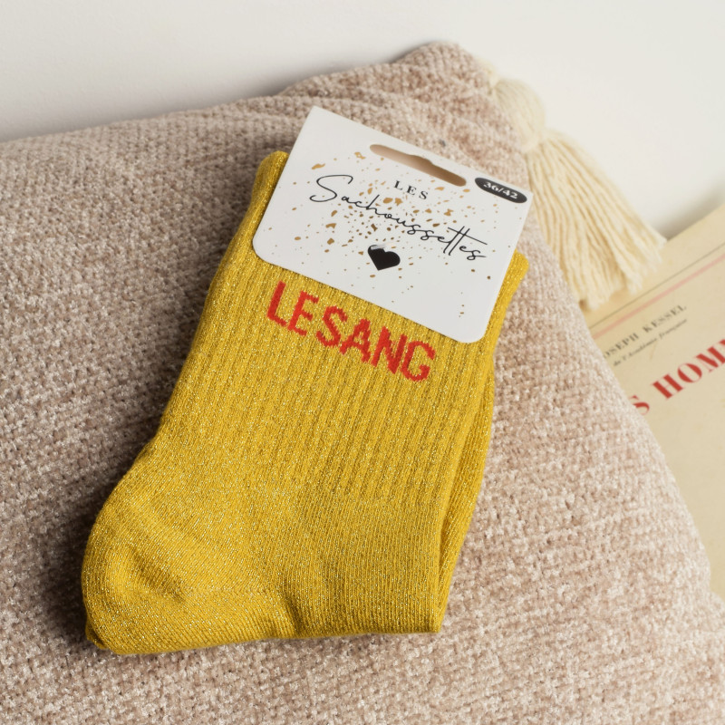LE SANG Jaune Rouge, Chaussettes Les Sachoussettes