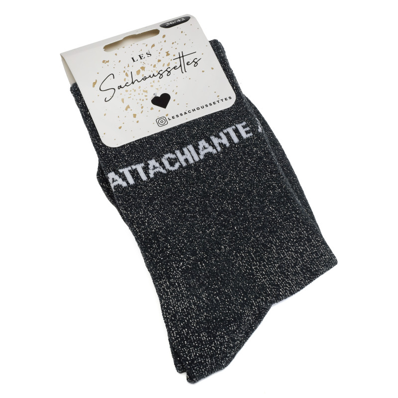 ATTACHIANTE Gris, Chaussettes Les Sachoussettes