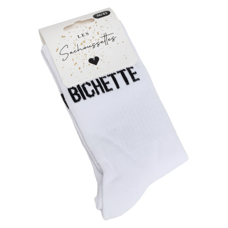 BICHETTE Blanc Noir, Chaussettes Les Sachoussettes