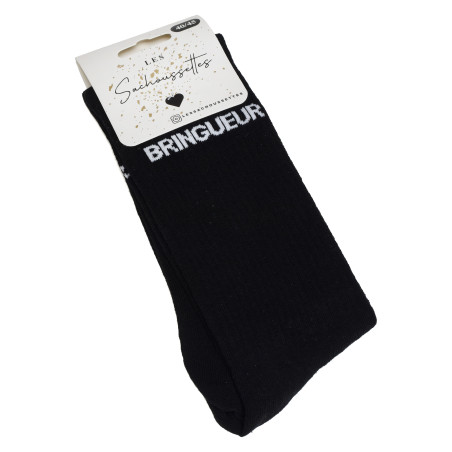 BRINGUEUR Noir Blanc, Chaussettes Les Sachoussettes
