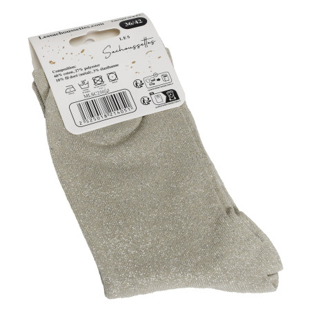 CHATON Beige Platine, Chaussettes Les Sachoussettes
