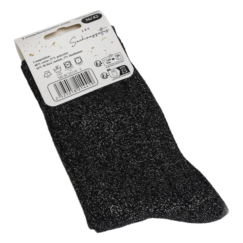 FLEMME Noir, Chaussettes Les Sachoussettes