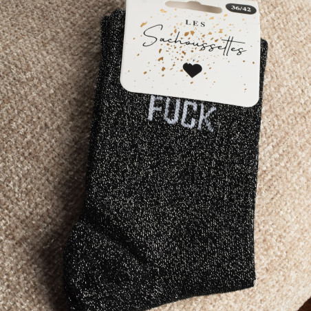 FUCK Noir, Chaussettes Les Sachoussettes