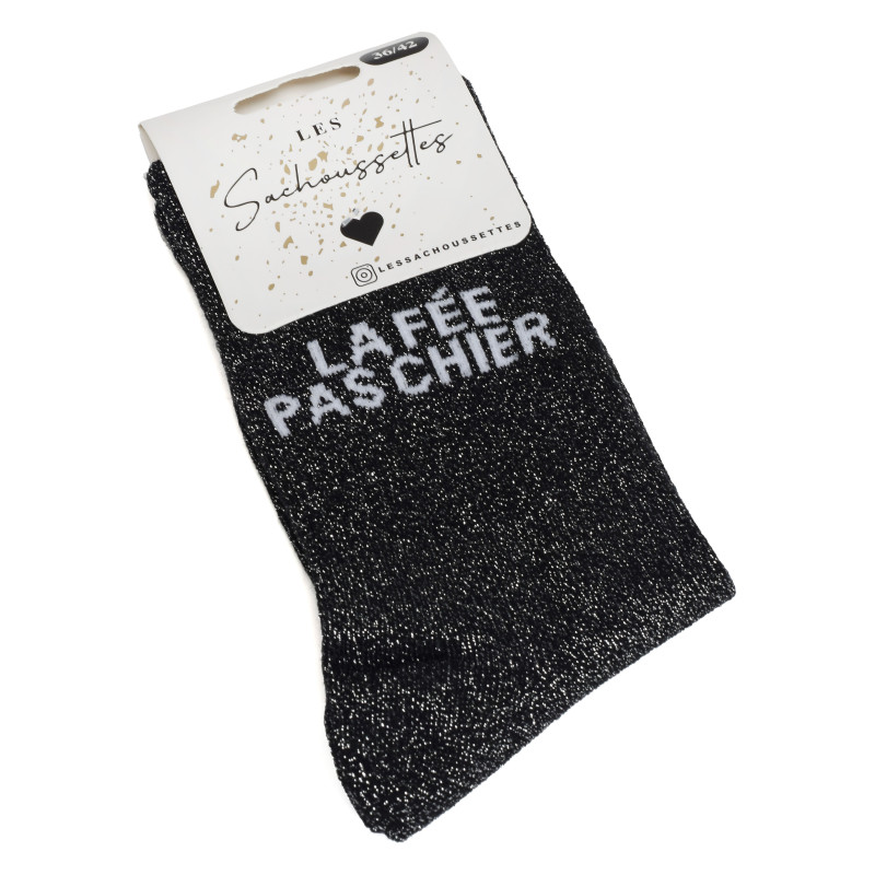 LA FEE PAS CHIER Noir, Chaussettes Les Sachoussettes
