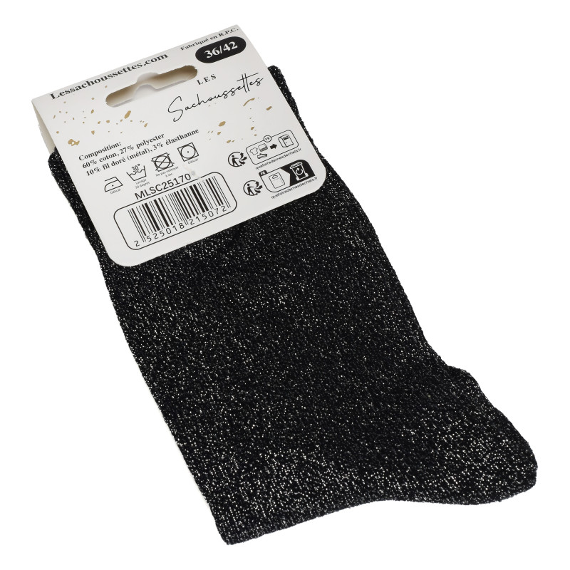 LA FEE PAS CHIER Noir, Chaussettes Les Sachoussettes