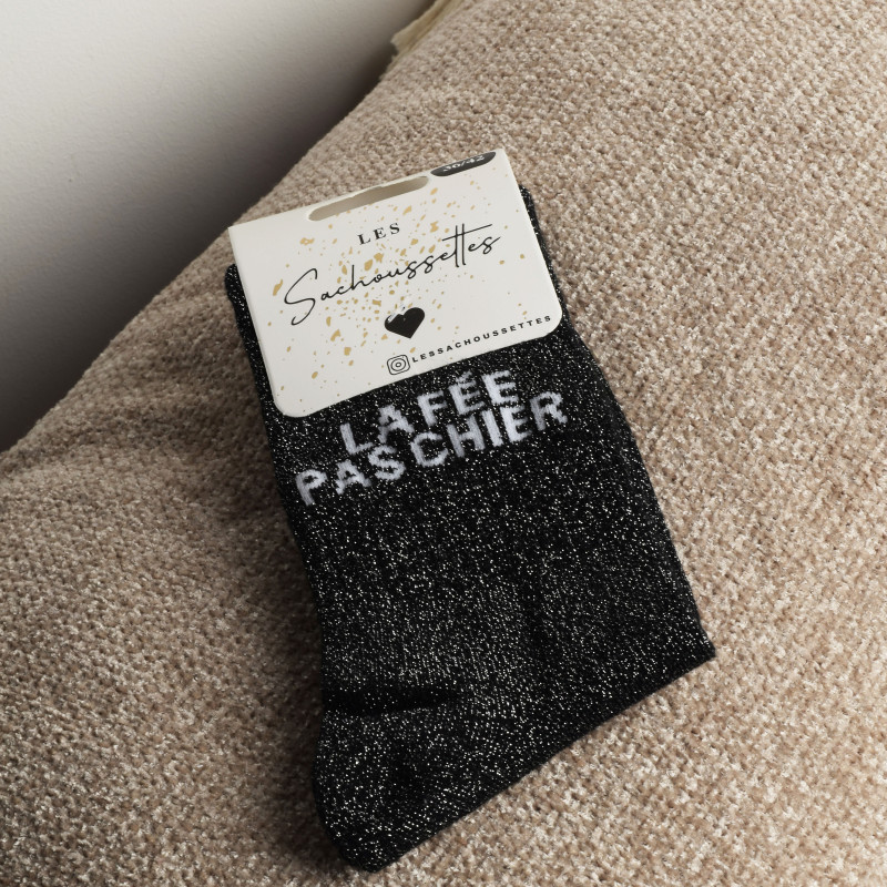 LA FEE PAS CHIER Noir, Chaussettes Les Sachoussettes