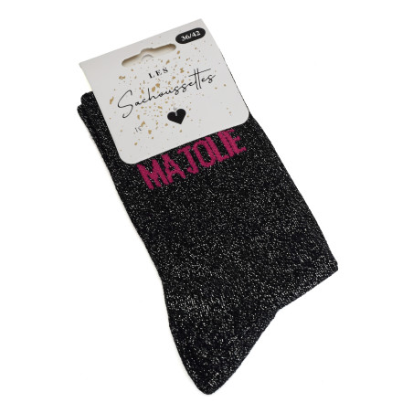MA JOLIE Noir, Chaussettes Les Sachoussettes