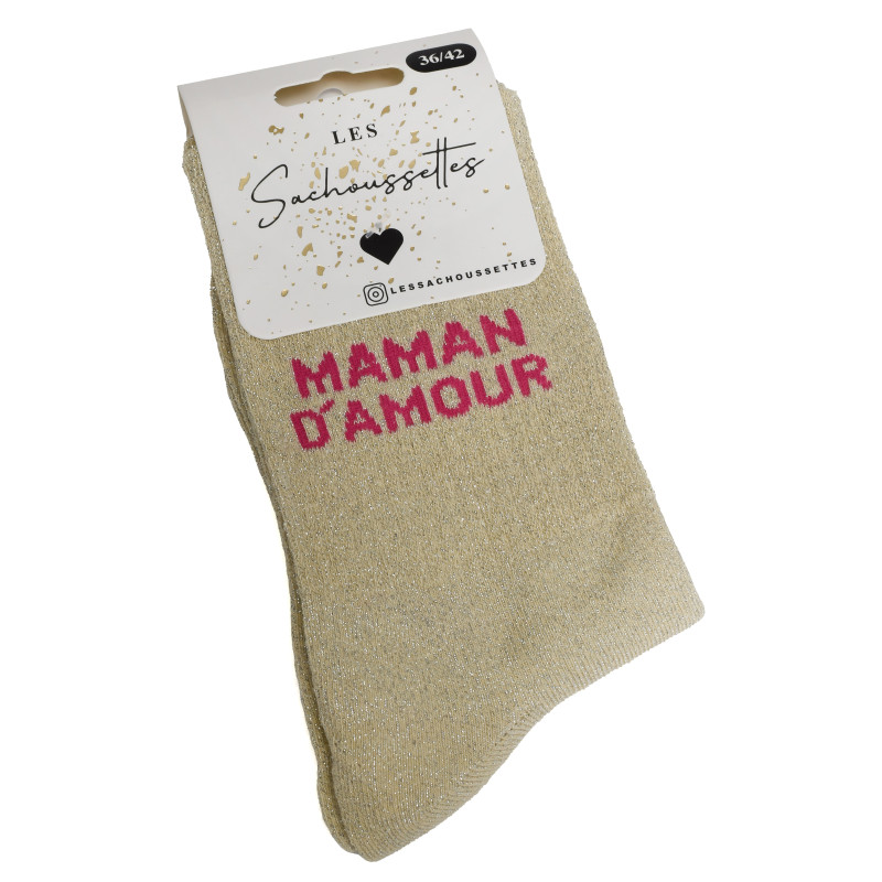 MAMAN DAMOUR Or, Chaussettes Les Sachoussettes