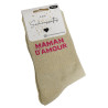 MAMAN DAMOUR Or, Chaussettes Les Sachoussettes