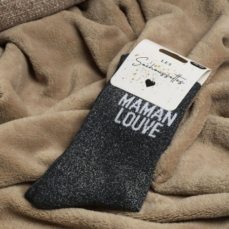 MAMAN LOUVE Gris, Chaussettes Les Sachoussettes