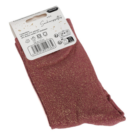 MARRAINE DAMOUR Rose Foncé, Chaussettes Les Sachoussettes