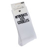 MEN BATS LES COUILLES Blanc Noir, Chaussettes Les Sachoussettes