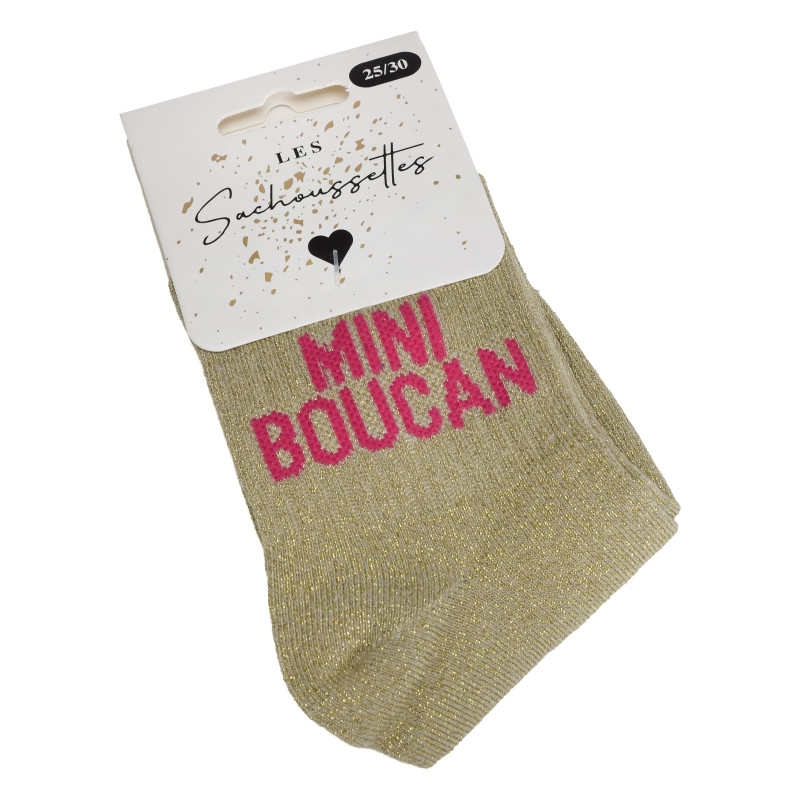 MINI BOUCAN Or, Chaussettes Les Sachoussettes