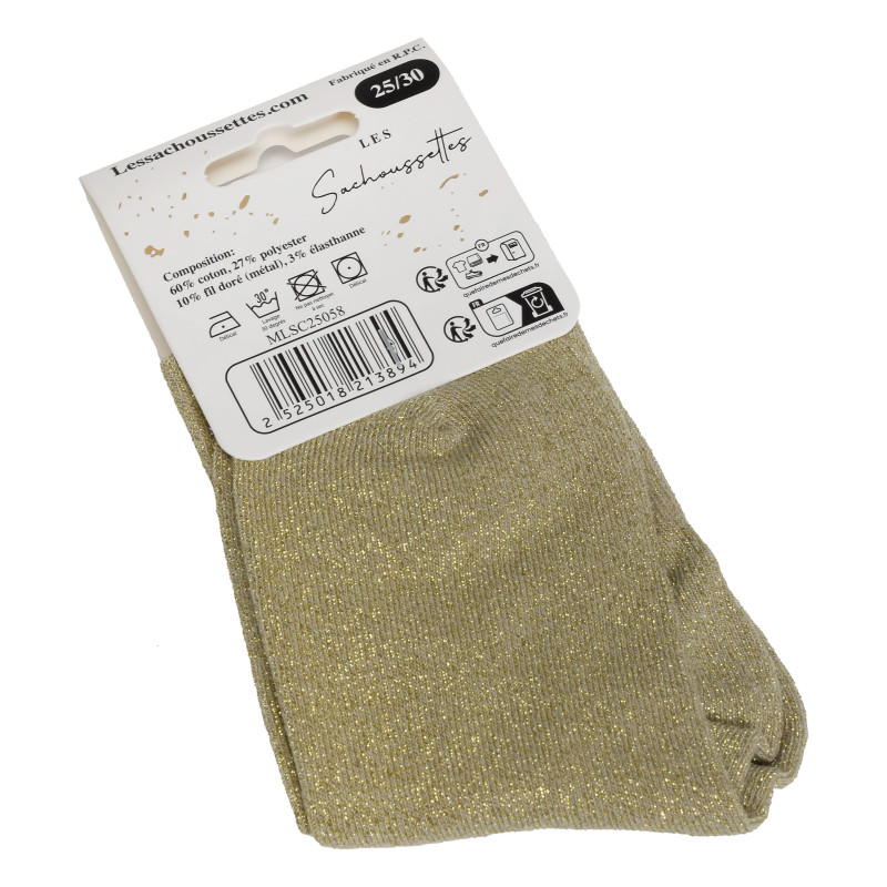 MINI BOUCAN Or, Chaussettes Les Sachoussettes