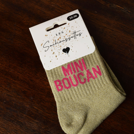 MINI BOUCAN Or, Chaussettes Les Sachoussettes