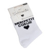 MON PETIT COEUR Blanc Noir, Chaussettes Les Sachoussettes