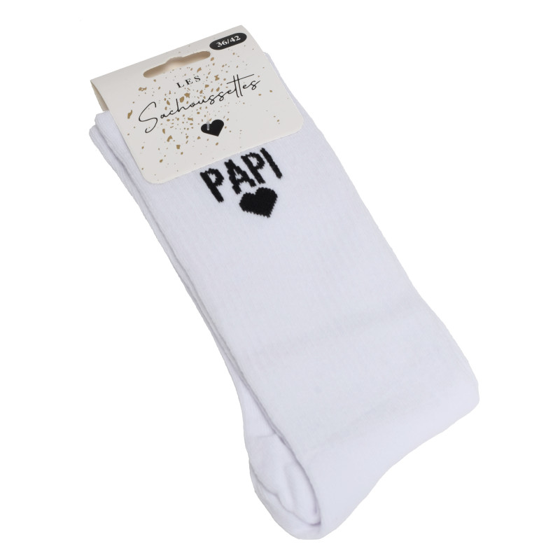 PAPI Blanc Noir, Chaussettes Les Sachoussettes