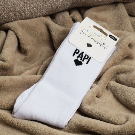 PAPI Blanc Noir, Chaussettes Les Sachoussettes