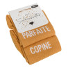 PARFAITE COPINE Ocre, Chaussettes Les Sachoussettes