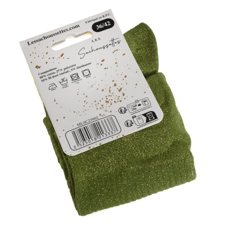 POULETTE PIPELETTE Vert, Chaussettes Les Sachoussettes