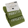 POULETTE PIPELETTE Vert, Chaussettes Les Sachoussettes