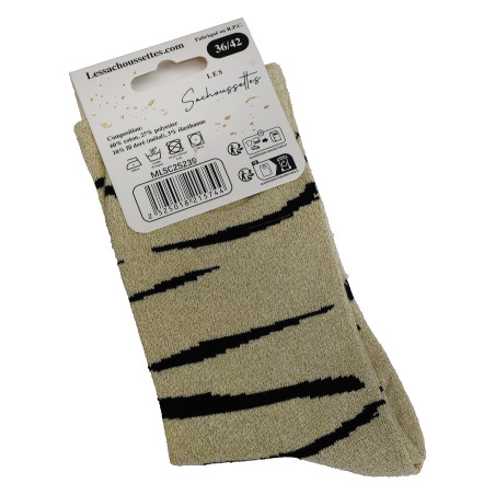 SAUVAGE Or Noir, Chaussettes Les Sachoussettes