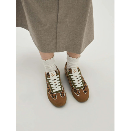 SUZANNE Camel Léopard, Sneakers basses Vanessa Wu