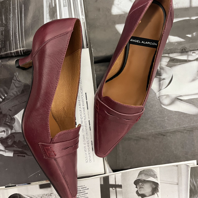 VELA 25548 Bordeaux, Escarpins à bout pointu Angel Alarcón