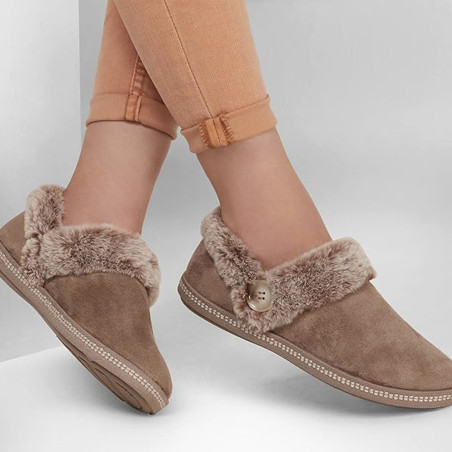 COZY CAMPFIRE Taupe, Ballerines Skechers