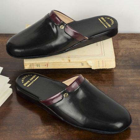 EHNA Noir, Mules Pierre Cardin