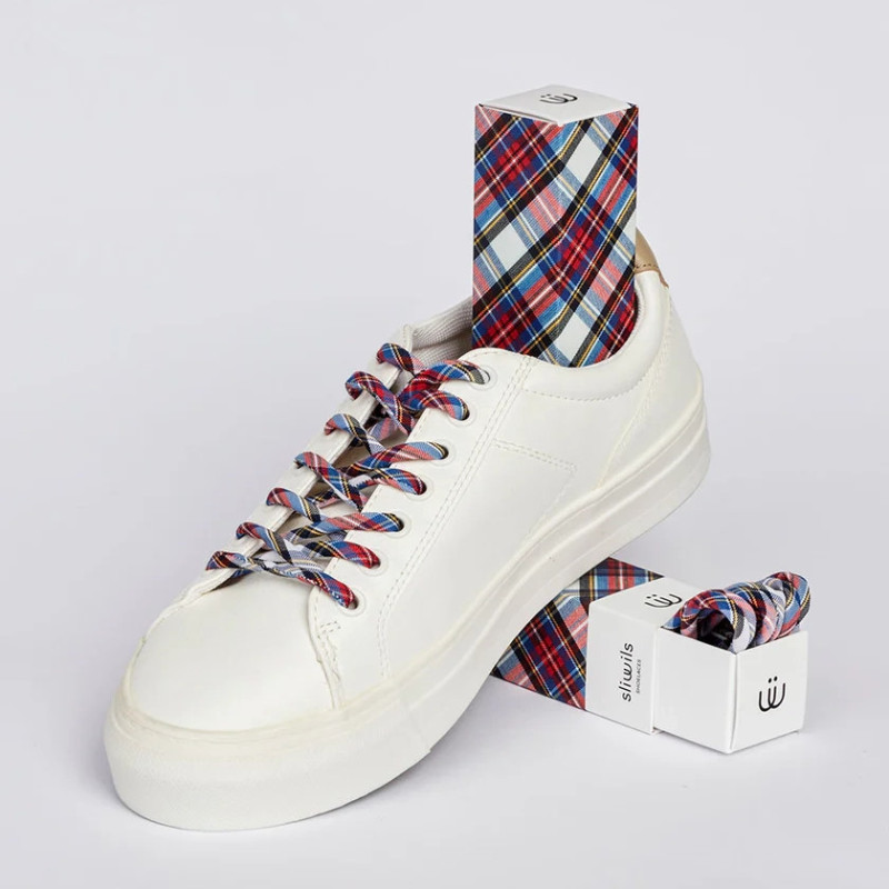 LACETS GENUINE Bleu Rouge, Lacets Sliwils